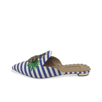AQUAZZURA Wrap-toe Slippers Women's Blue White Green