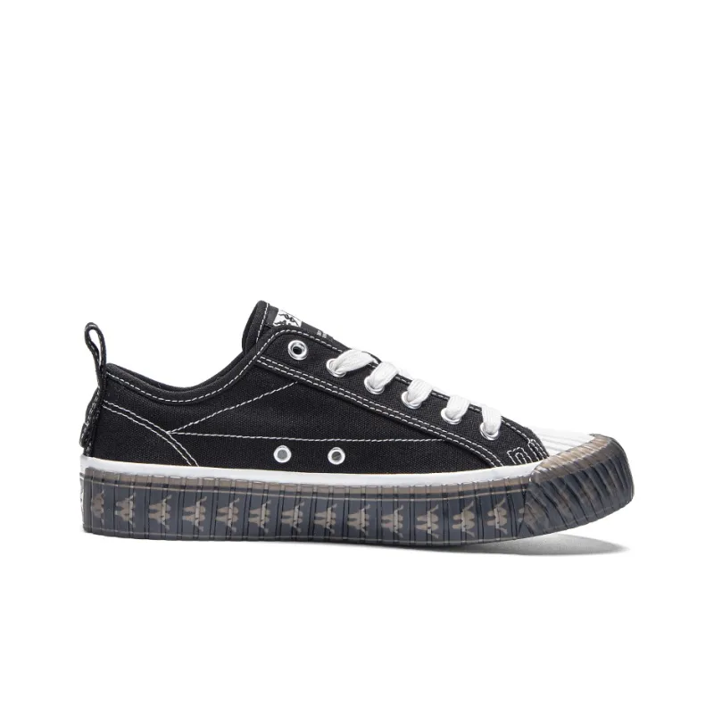 Kappa Anti Slip Wear Resistant Low Top Skateboard Shoes Unisex Black-1