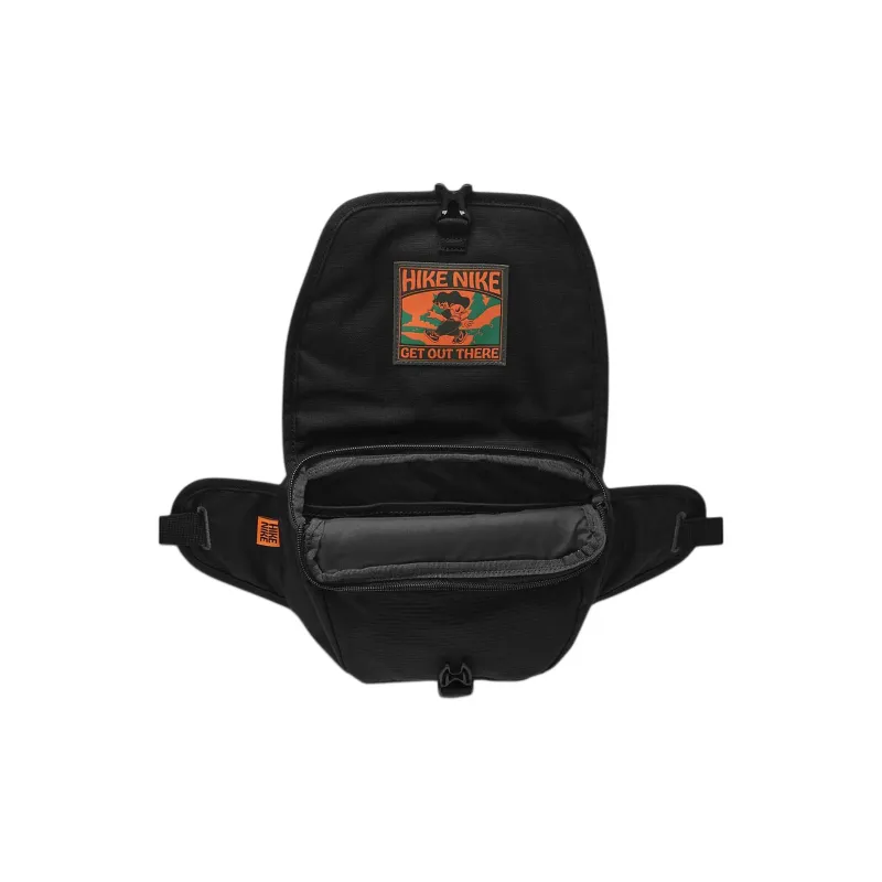 Nike Fabric Fanny Pack Regular Unisex Black & Coal Black & Dutch Orange-4