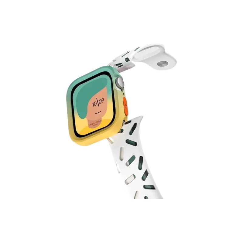 Yu Qing Apple Compatibility Watch Band Silicone Material-3