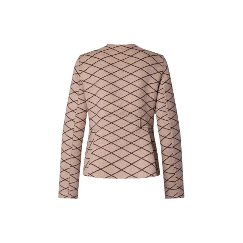 LOUIS VUITTON Double Breasted Malletage Jacquard Jacket-1