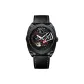 Black Case Red Dial Black Leather