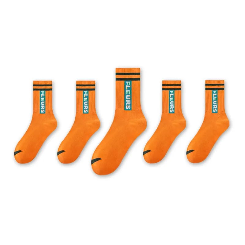 LUOLIAN Mid Calf Socks Unisex 5 Pack-18