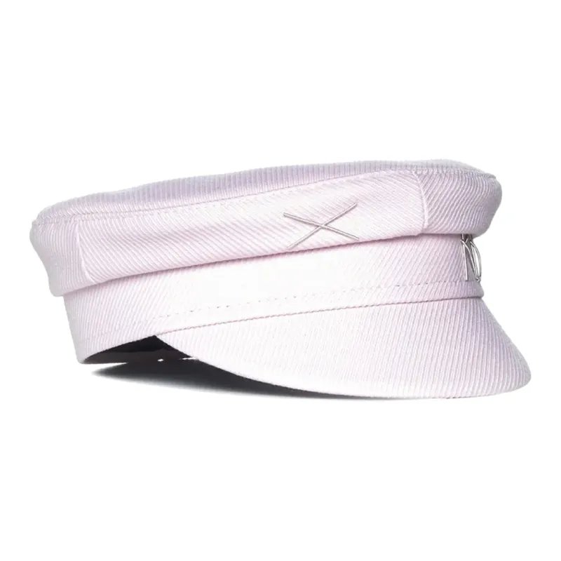 RUSLAN BAGINSKIY Cotton Berets Women's Light Pink-1