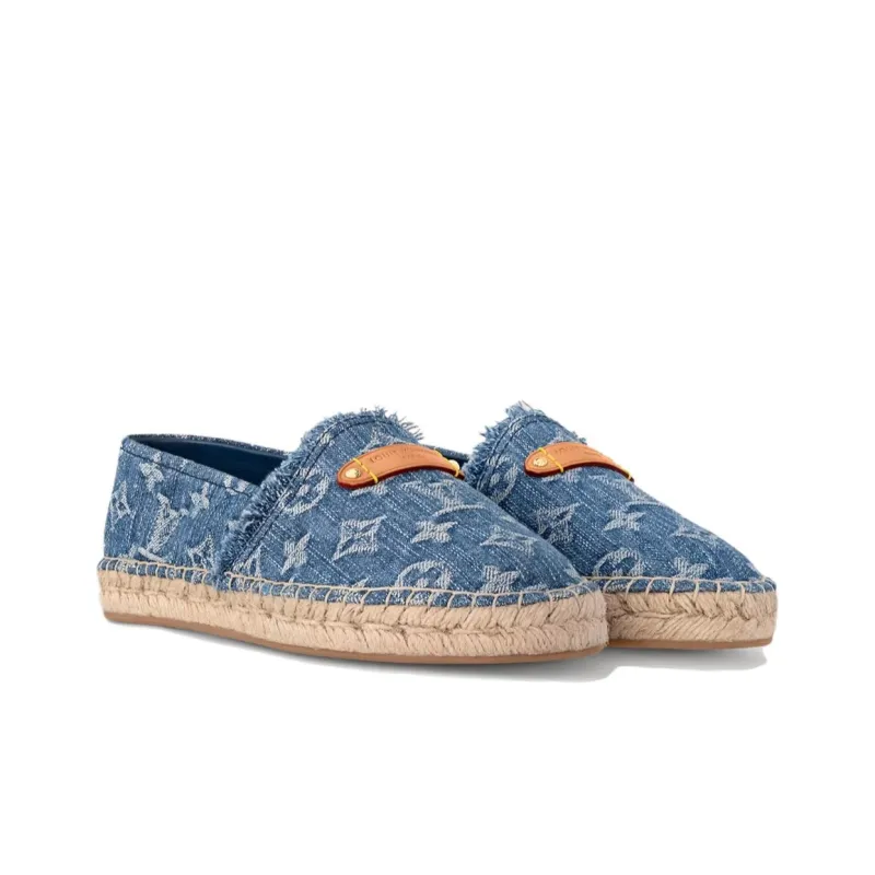 LOUIS VUITTON Helios Espadrilles Women's Black-2