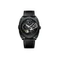 Black Case Black Dial Black Leather