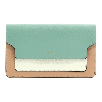 MARNI Trunk Calfskin Wallet Shoulder Bag Women's Multicolor