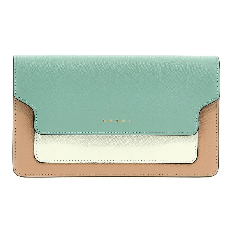 MARNI Trunk Calfskin Wallet Shoulder Bag Women's Multicolor-0