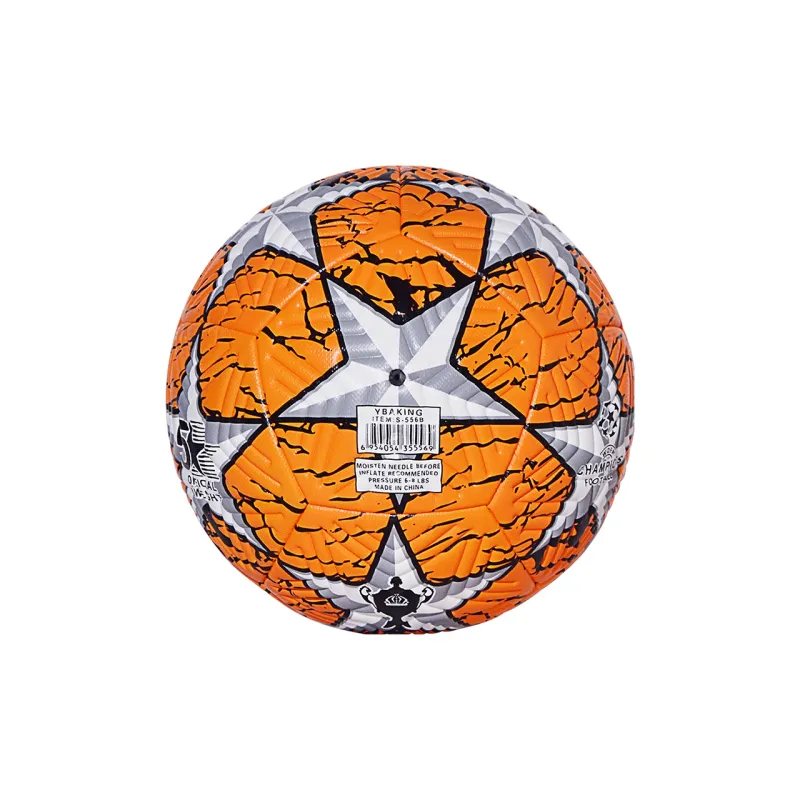 WADE Size 5 Ball Soccer PU Seamless Thermal bonding Unisex UEFA Champions League Multicolor Five Pointed Star-10