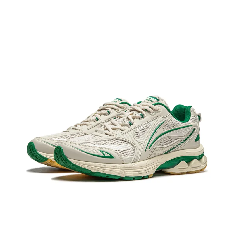 LiNing Shake 2.0 Wear Resistant Slip Resistant Low Top Running Shoes Women's Pearl White-2