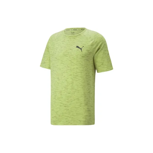 PUMA Day In Motion T-Shirts Men Lemon