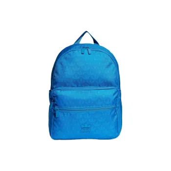 Adidas Originals Recycled Polyester Plain Weave Fabric Backpack Regular Unisex Bright Blue