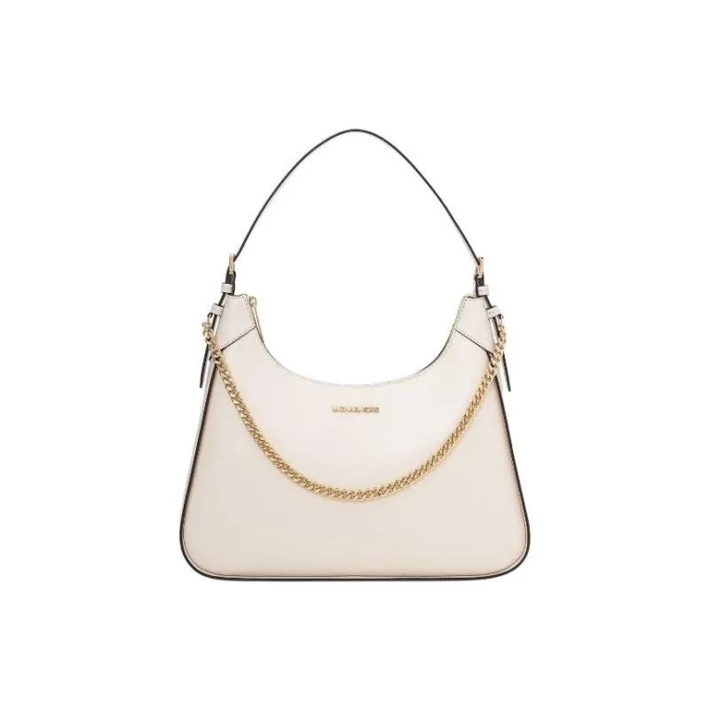 MICHAEL KORS Wilma Leather Handbag, Shoulder Bag Large Size Women's Milk White-0