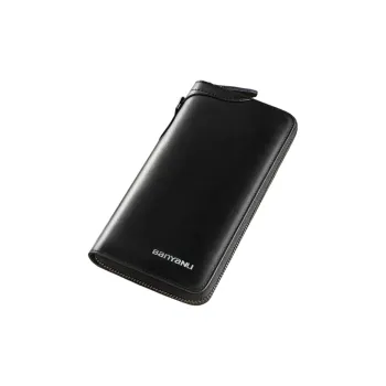 Banyanu Cow Leather Wallets Card Holders Regular Men's Black/Coffee/Khaki