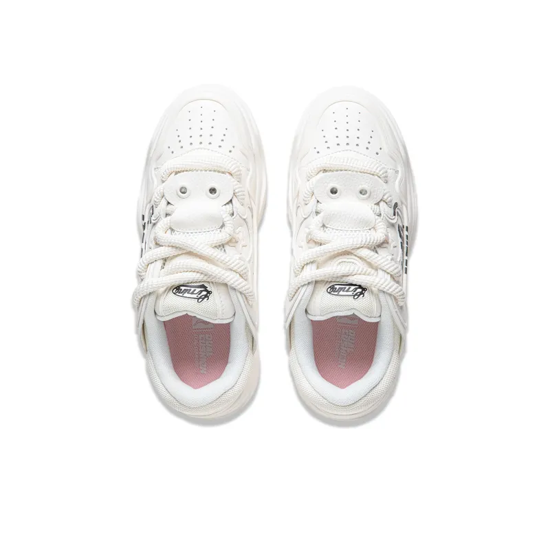 LiNing Low Top Skateboard Shoes Men's Mist White-3