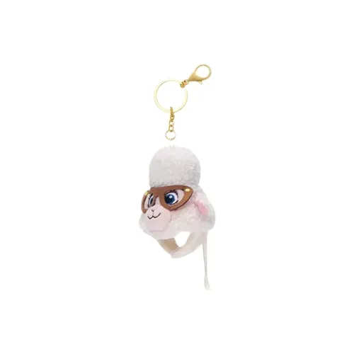 Disney Crazy Animal City Character Bad Sheep Mini Headband Keychain Dolls Plush Pendant 10cm Height
