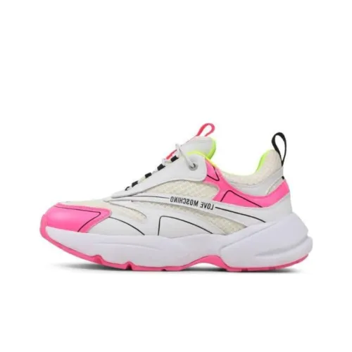 LOVE MOSCHINO Logo print Panelled Mesh Sneakers