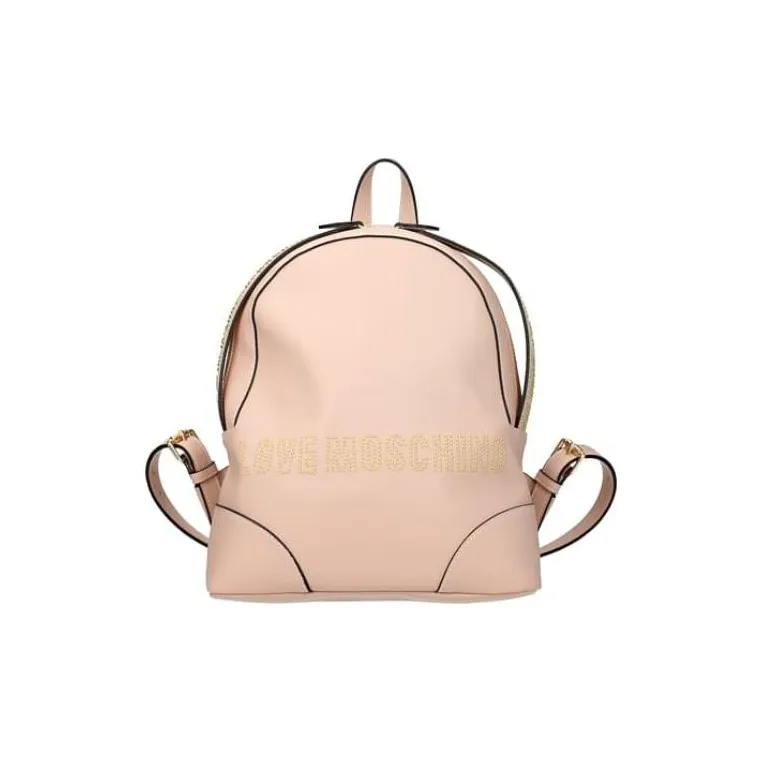 LOVE MOSCHINO Polyurethane Backpack Medium Size Women's Nude Pink-0