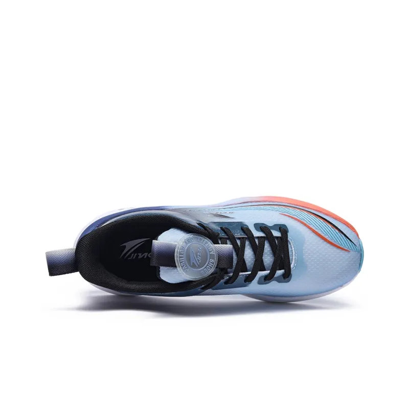 Kinglake Cushioning, Abrasion Resistant, Slip Resistant Low Top Running Shoes Unisex Black Blue-2