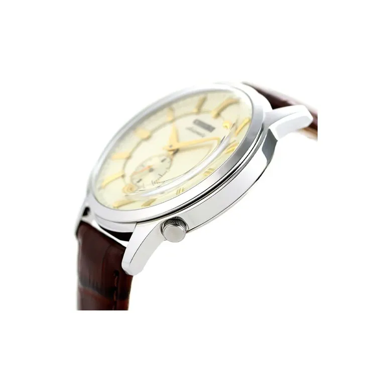 CITIZEN Automatic Mechanical Movement Cow Leather Strap Watch 41mm Men's Watches White Dial NK5000 12P-2