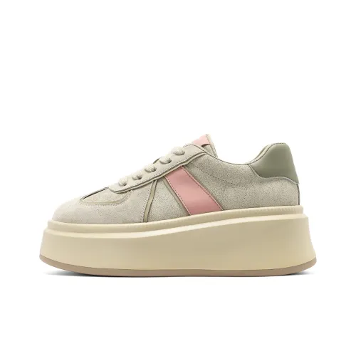 C°BANNER Casual Shoes Women's Low-Top Apricot Pink