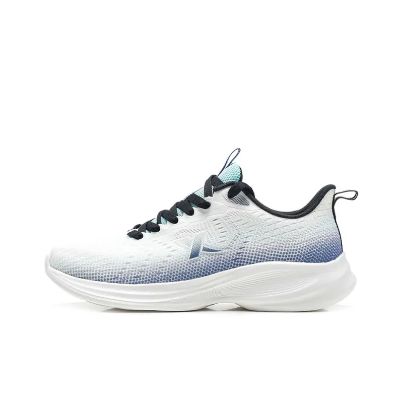 XTEP Running Shoes Men Low Top Sail White/Purple Blue/Tranquil Blue-0