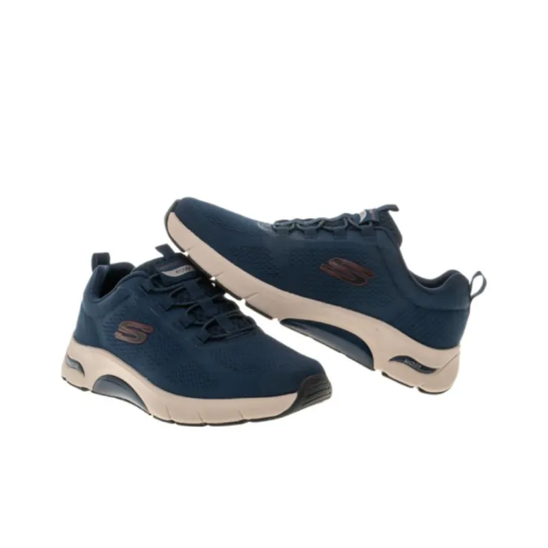 Skechers SKECH-AIR ARCH FIT Durable Breathable Low-Top Running Shoes Men's Blue-3