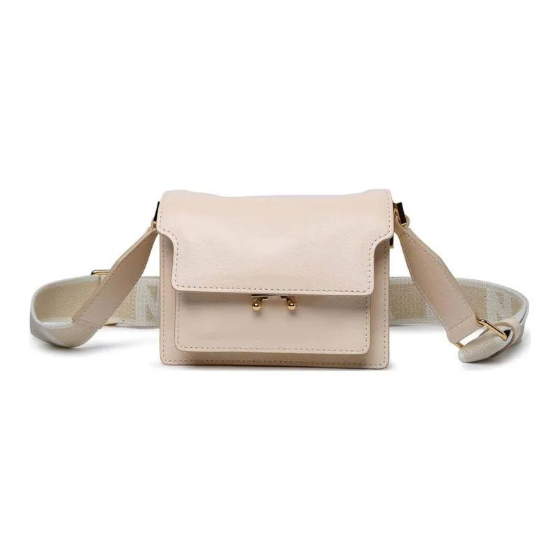 MARNI Trunk Polyester Crossbody Bag Shoulder Bag Mini Women's Ecru-0