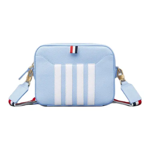 THOM BROWNE· Calfskin Camera Bag Shoulder Bag Crossbody Bag Small Size Men's Blue & White