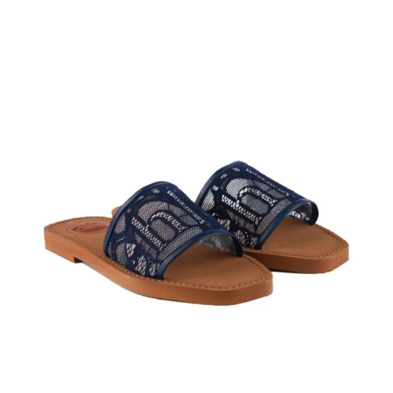 Chloe Slide Slippers Women's Blue-2