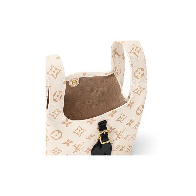LOUIS VUITTON Atlantis Monogram Dune Canvas Handbag, Shoulder Bag, Crossbody Bag Women's Beige/Sand Dune-4