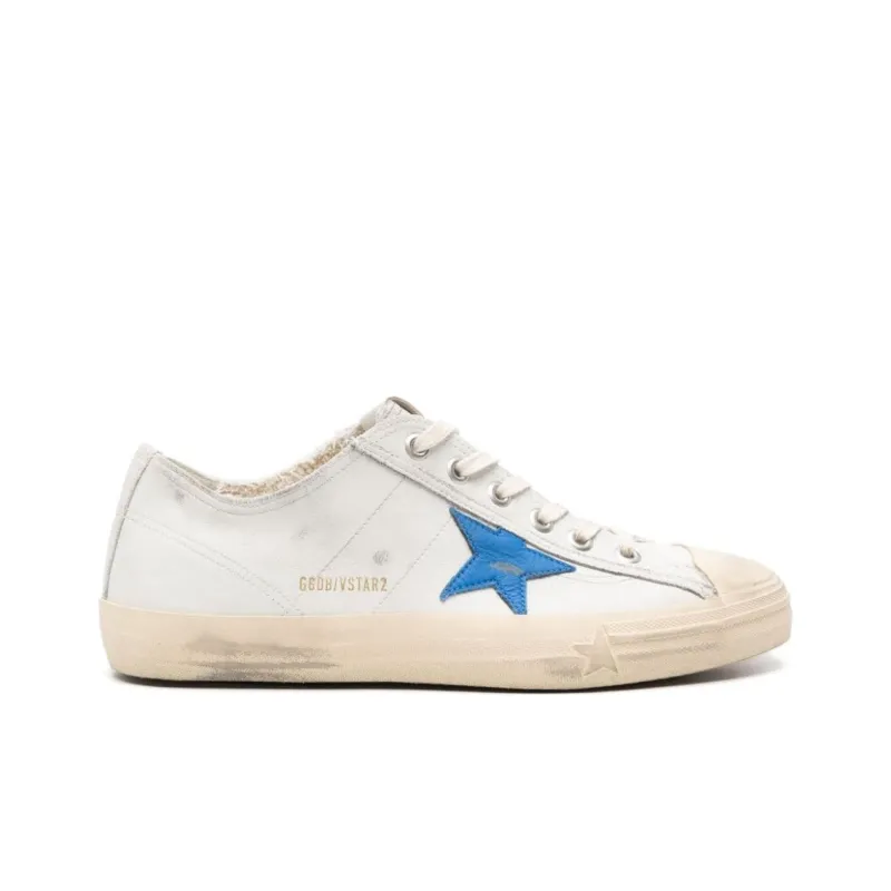 Golden Goose V Star 2 Low Top Skateboard Shoes Men's White-1