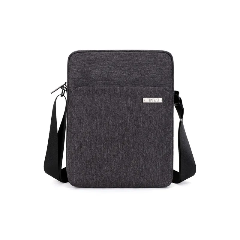 TINYAT Polyester Cell Phone Pouch Shoulder Bag Unisex Blue Gray-2