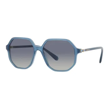 Swarovski Metal Acetyl Irregular Shape Sunglasses Unisex Blue