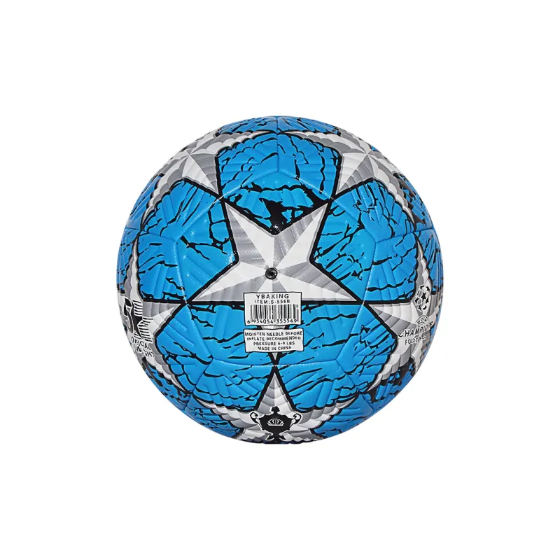 WADE Size 5 Ball Soccer PU Seamless Thermal bonding Unisex UEFA Champions League Multicolor Five Pointed Star-4