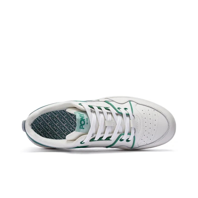 PONY M100 Slip Resistant Cushioning Low Top Skateboard Shoes Unisex Beige Green-2
