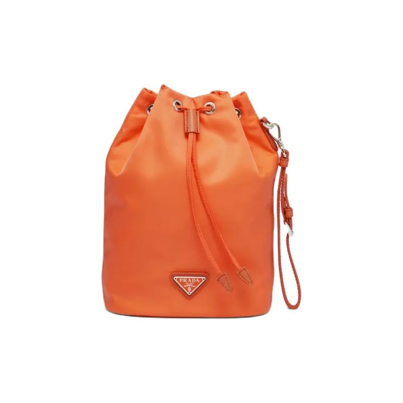 PRADA Fabric Portable Clutch Women's Orange-0
