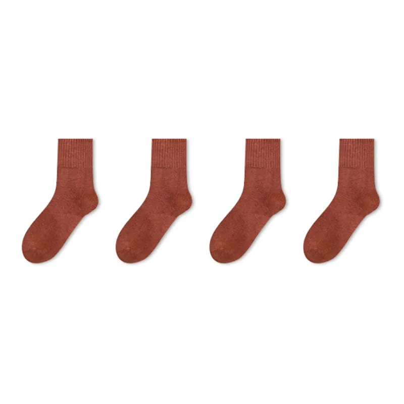 LUOLIAN Mid Calf Socks Women's 4 Pack-48