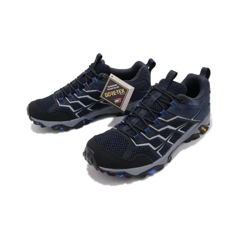 MERRELL Moab FST 2 GTX Durable Breathable Low-Top Outdoor Shoes Men's Black Blue-2