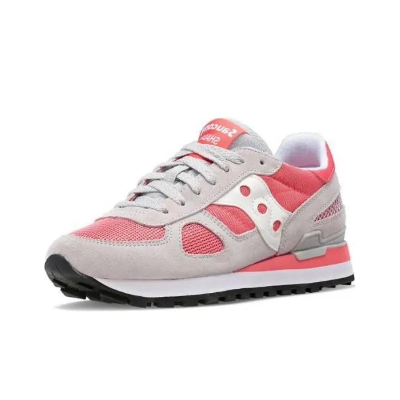 Saucony Durable Breathable Low-Top Casual Running Shoes Women's Pink Gray-2