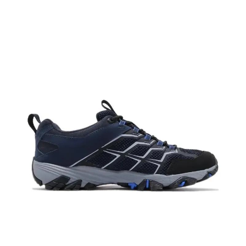 MERRELL Moab FST 2 GTX Durable Breathable Low-Top Outdoor Shoes Men's Black Blue-1