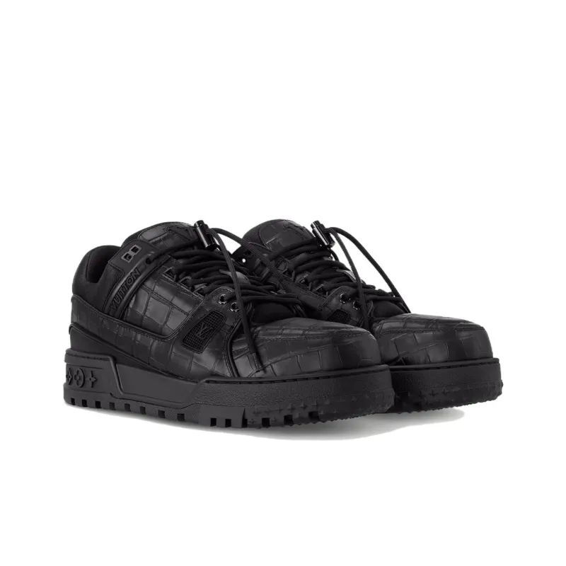 LOUIS VUITTON LV Trainer Maxi Sneaker Black-1
