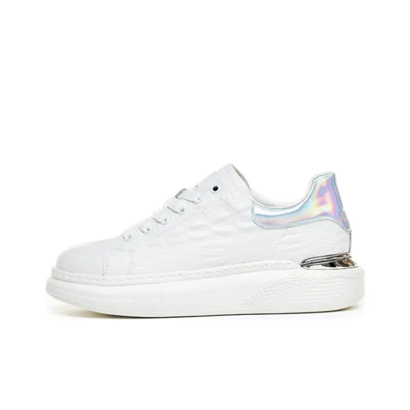 Wit Low Top Casual Shoes Men's White-0