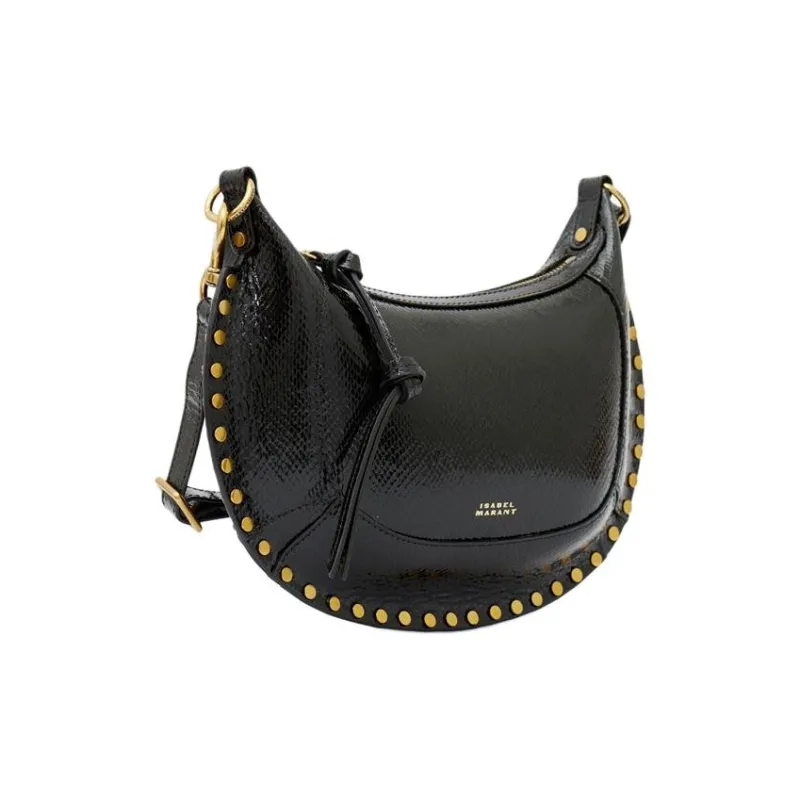 ISABEL MARANT Oskan Moon Studded Shoulder Bag-2