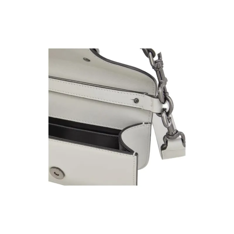Valentino Cow Leather Portable Crossbody Bag, Shoulder Bag Mini Men's Cat's Eye Lime-5