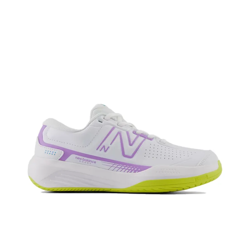 New Balance NB 696 V5 Anti Slip Wear Resistant Tennis Shoes Women's White Purple Green-1