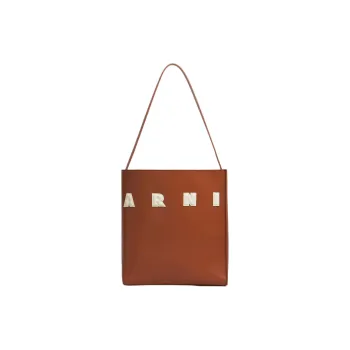 MARNI Museo Logo Patch Small Hobo Bag