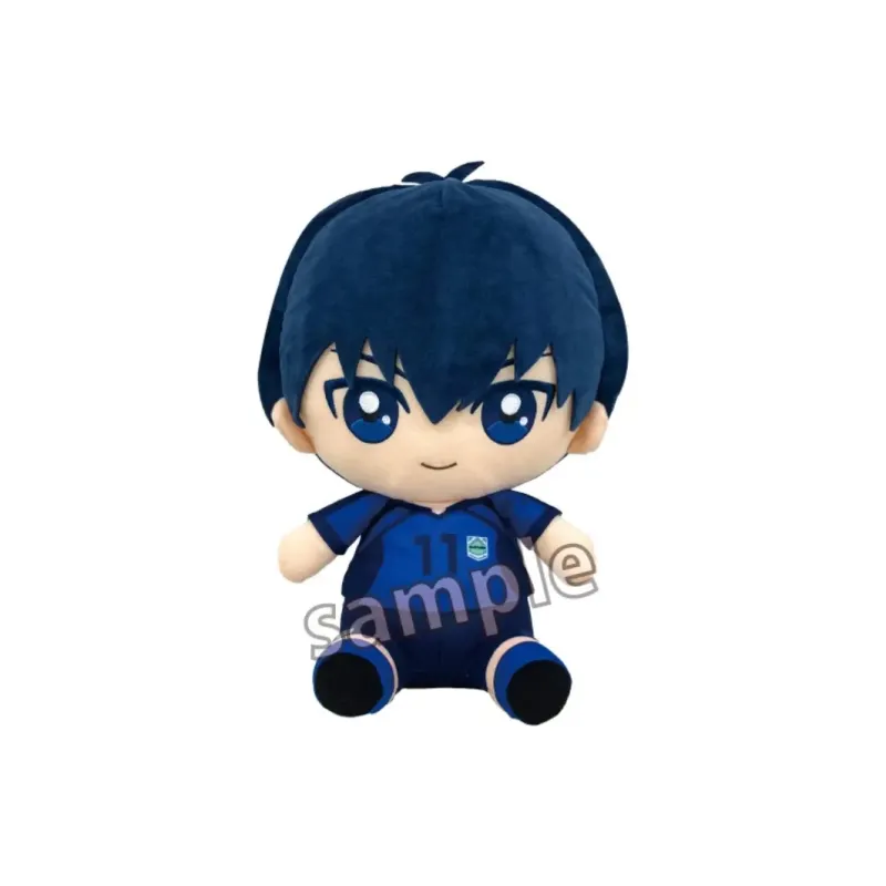 BANDAI BLUE LOCK Chibi Plush Doll BIG Yoichi Isagi Honey Fun Return Dolls Plush Doll 27cm Height-0