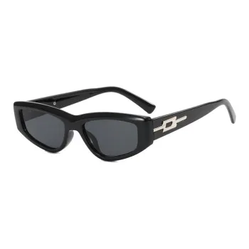 PLASTIC BRAIN Butterfly Sunglasses Unisex Champagne Transparent Green