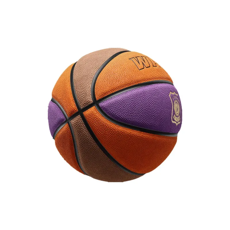 WADE Cow Leather Basketball Brown Orange Purple Size 7 Ball Training-6